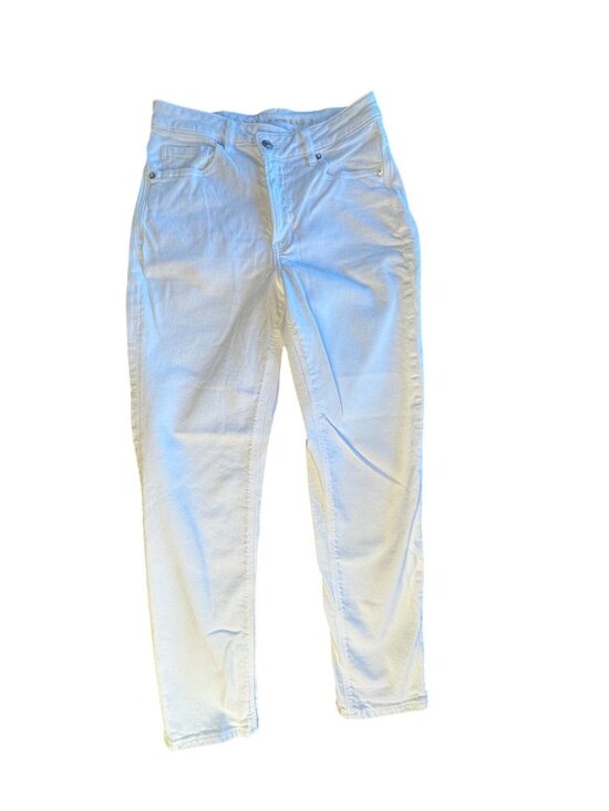 American Eagle Denim - American Eagle Womens White Jeans Size 6 Regular High-Rise Cropped